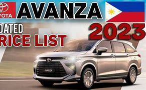 Image result for Toyota Avanza Philippines Price List