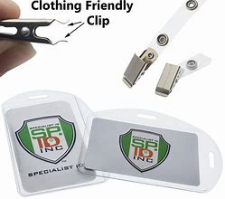 Image result for Clear Plastic Badge Clips