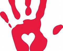 Image result for Handprint Heart Clip Art