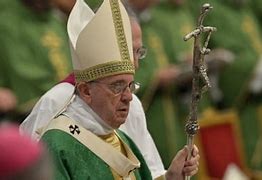 Image result for Pope Francis with a Yellow Flag