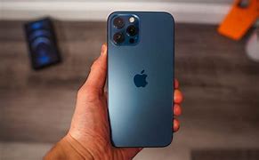 Image result for iPhone 12 Blue in Hand