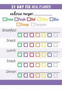 Image result for 21-Day Fix Meal Plan Calendar Template