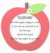 Image result for Five Little Apple's Poem