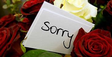 Image result for Saying I'm Sorry