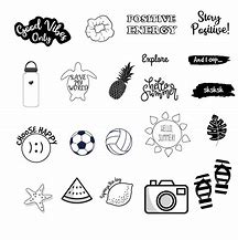 Image result for Aesthetic Laptop Stickers Black and White