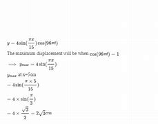 Image result for Vibration Equation Sin and Cos