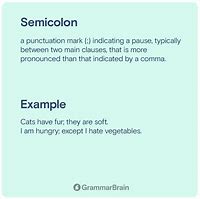 Image result for Big Semicolon