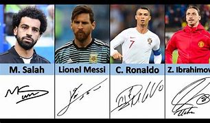 Image result for Footballers Signatures