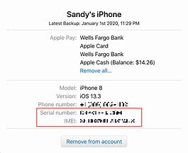 Image result for Imei Number iPhone 8 Sample