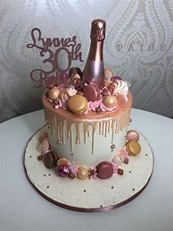 Image result for Rose Gold 21 Birthday Cake