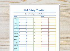 Image result for Activity Tracker Chart