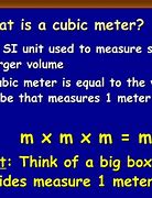 Image result for Cubic Meter Unit