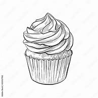 Image result for Cupcake Art Black and White