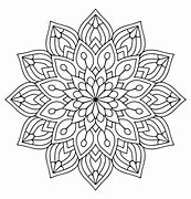 Image result for Black and White Vector Mandala