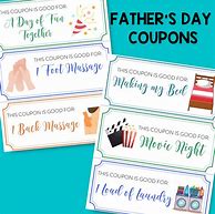 Image result for Printable Father's Day Coupon Book