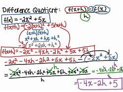 Image result for Difference Quotient Practice Problems