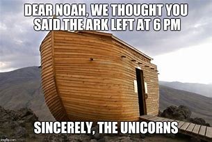 Image result for Noah's Ark Unicorn Meme