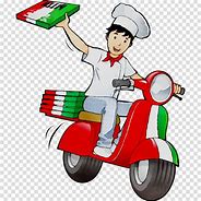 Image result for Cartoon Pizza Delivery Transparent