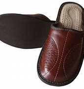 Image result for Men's Leather Slip-On Slippers