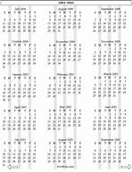 Image result for Calendar 2004 2005 Year