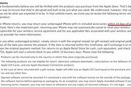 Image result for Apple Return Policy