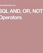 Image result for Not Exists Operator SQL