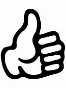 Image result for Thumbs Up Black and White