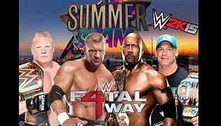 Image result for Brock Lesnar The Rock John Cena