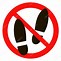 Image result for No Spikes Shoes Sign