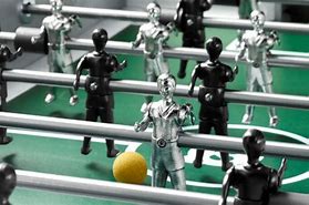 Image result for Foosball Table Black and White