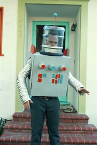 Image result for Silver Robot Kids Costume