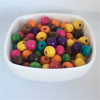 Image result for Rainbow Colored Wood Beads
