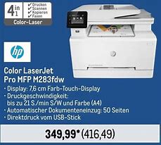 Image result for Color LaserJet Pro MFP M283fdw