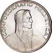 Image result for Confoederatio Helvetica 5 Frannc Coin