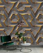 Image result for 3D Gold Geometric Shapes Wallpaper Grey Background