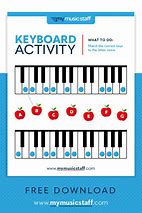 Image result for Piano Keyboard Letters Worksheet