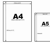 Image result for A5 Paper Size in Inches