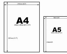 Image result for A5 Label Size