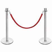 Image result for Rope and Chrome Stanchion