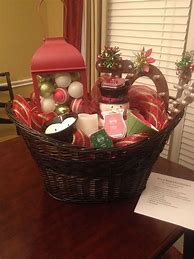 Image result for Silent Auction Christmas Basket Ideas
