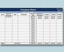Image result for Petty Cash Book Template