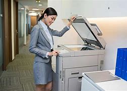 Image result for Image of Office Person Using Printers