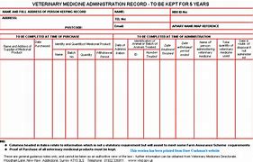 Image result for Animal Medicine Record Sheet