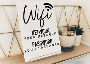 Image result for wireless passwords plaques