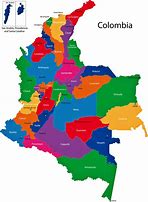 Image result for Colombia States Map