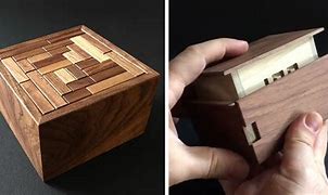Image result for Hard Wooden Puzzle Boxes