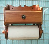 Image result for Wooden Paper Towel Holder Cool Designs