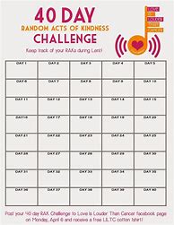 Image result for 40 Days Challenge Sheet