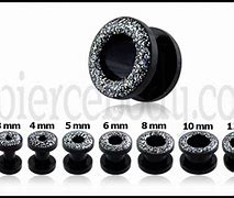 Image result for Ear Tunnel Size Chart