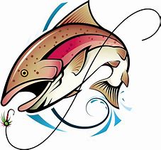 Image result for Fishing Rod with Fish On It Clip Art